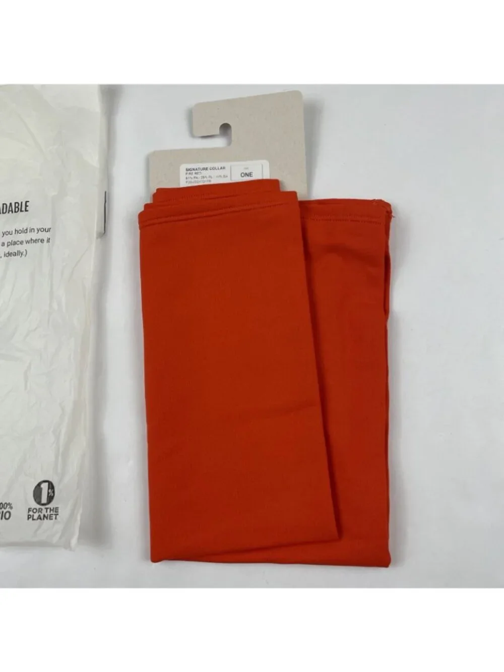 Velocio Signature Collar Tube Fire Red Cycling Lightweight Balaclava